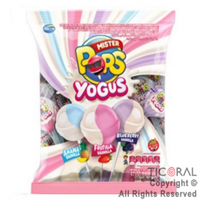 CHUPETIN MISTER POPS YOGUS CHUPETINES DOBLE SABOR BICOLOR (625 GR) x 1